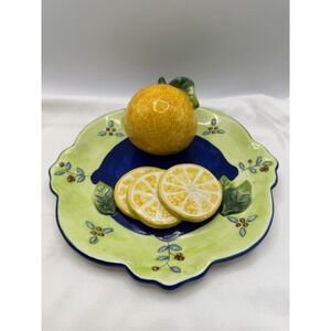 Vintage Bella Casa By Ganz 3D Fruit Plate Kitchen Decor